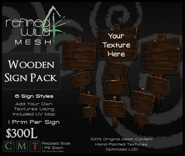 - Wooden Sign Pack - A Mesh Product by Khyle Sion