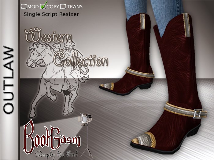 Bootgasm Outlaw Cowboy Boots Red