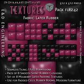[FLR242] 8 Mulberry Red Latex and Black Latex Cushion Textures Berry Red Latex Texture Vinyl Texture by E&D ENGINEERING