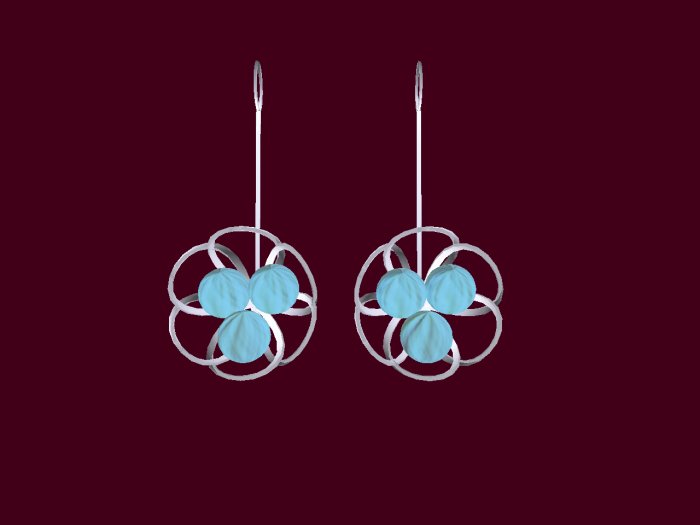 Bird's nest earrings