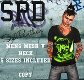 SPD Mens Mesh V Neck Shirt Papa Spin (Boxed)