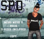 SPD Mens Mesh V Neck Shirt Metalhead (Boxed)