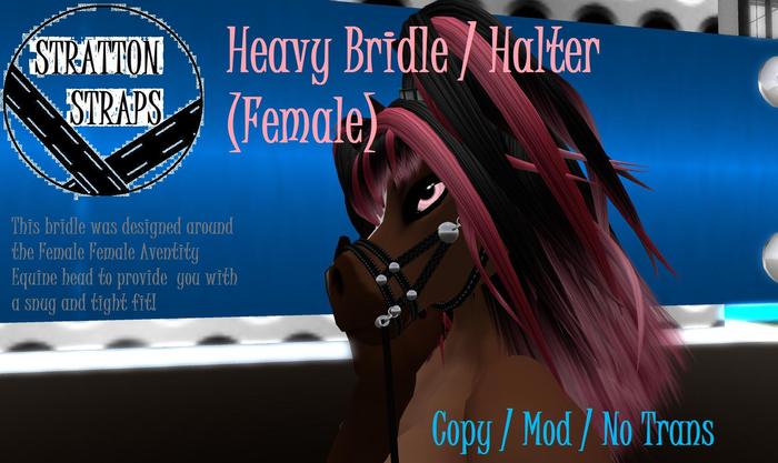 ~Stratton Straps~ Heavy Leather Bridle / Halter (Female) BOXED)