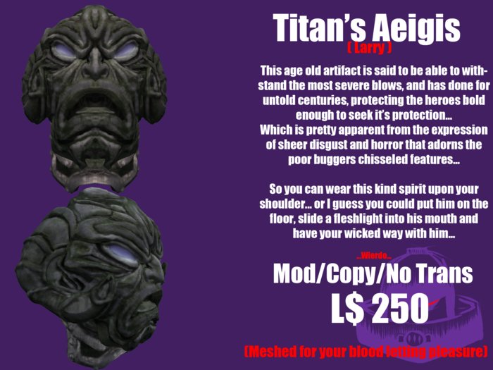 **SALE** Titan's Aeigis - [Fail Hard Armory]