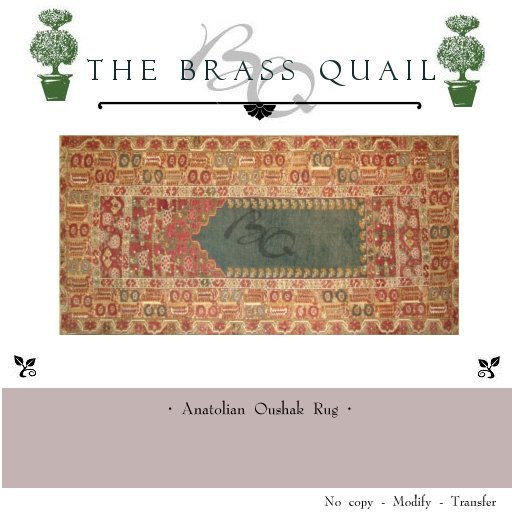 · Anatolian Oushak ·