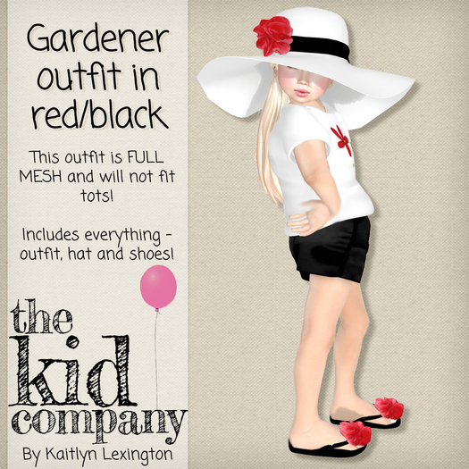 the kid company; gardener - red/black.