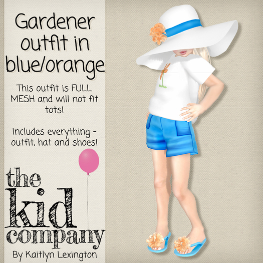 the kid company; gardener - blue/orange.