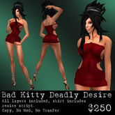 Bad Kitty Deadly Desire Dress Red