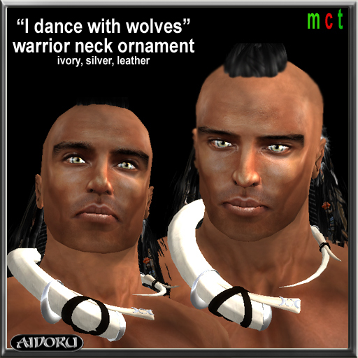 AIDORU dance with wolves necklace for him 