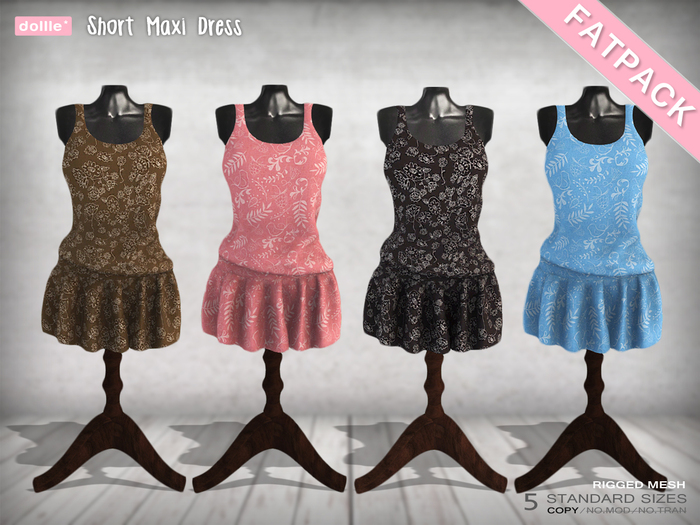 {dollle*} Short Maxi Dress - Fat Pack