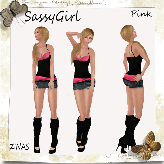 {ZINAS} SassyGirl ~Pink~