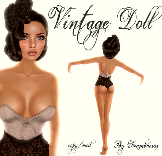Limited Time PROMO Shape Vintage Doll *Frambuesas*