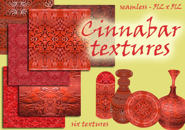 Carved Asian Cinnabar Texture Pack