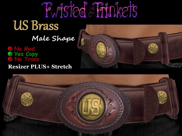 Belt US Brass male