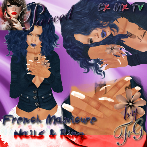 *FG* French Manicure  Nails & Ring 