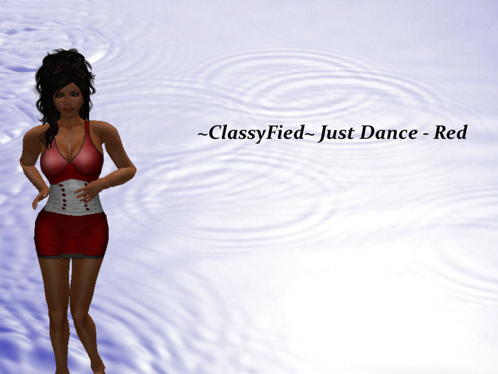 ~CF~ Just Dance Mini Dress - Red