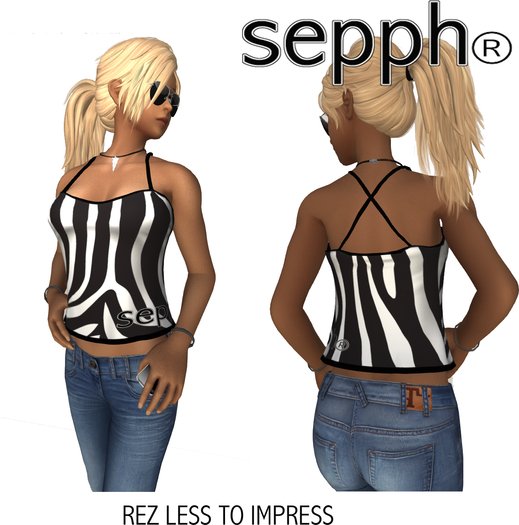MESH Tanktop SEPPH Zebra 