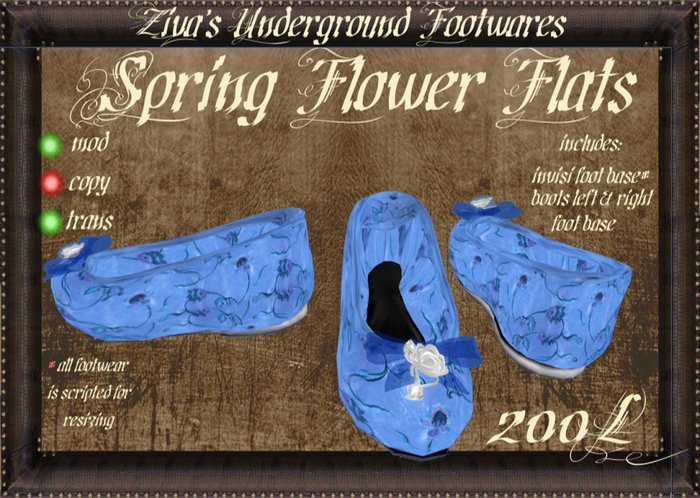 ~ZUF~ Ziva's Spring Flowers Flats