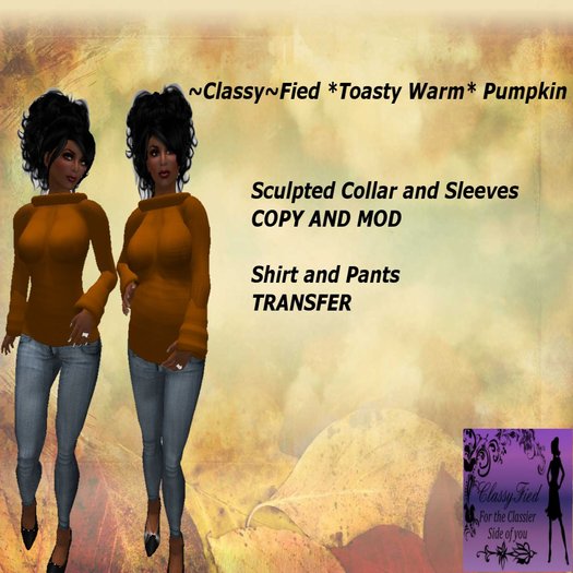 ~Classy~Fied Toasty Warm - Pumpkin