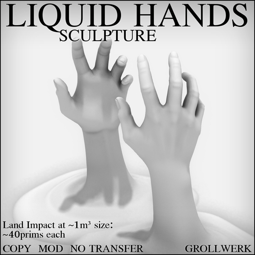 [GW] Liquid Hands Sculpture
