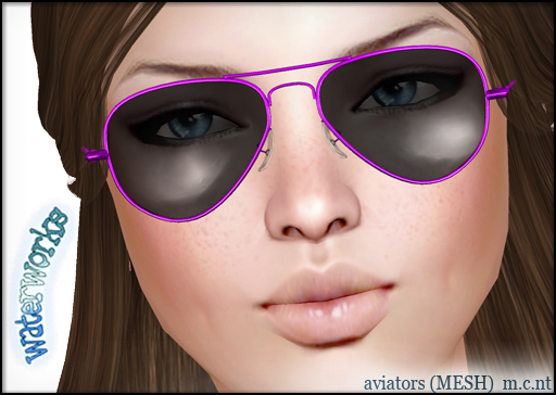 WaterWorks UV Aviator Sunglasses - PURPLE
