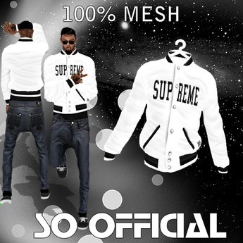 supreme mesh varsity jacket