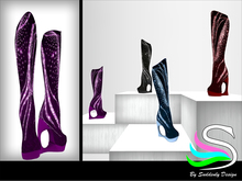 Suddenly Desing - Sequin Purple Boots