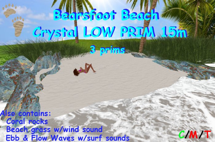 Bearsfoot Beach Crystal LOW PRIM 15m