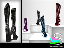 Suddenly Desing - Sequin Black Boots