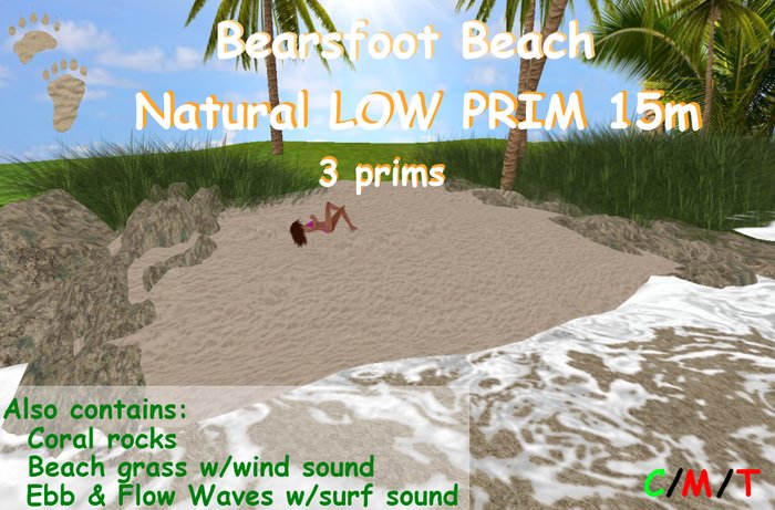 Bearsfoot Beach Natural LOW PRIM 15m