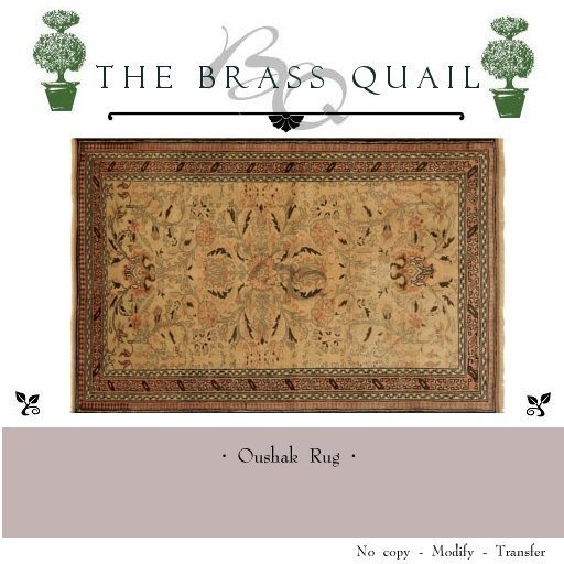 · Oushak Rug ·