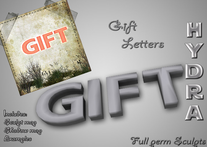 [HYDRA] "Gift" Letters Sign Sculpt Full Perm 