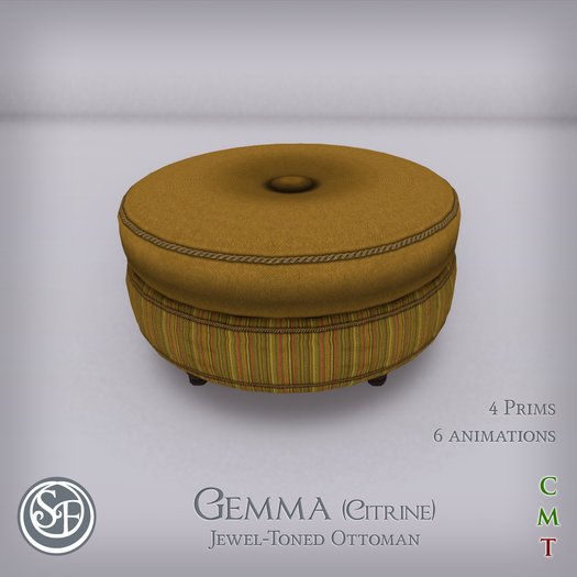 .:SF:. "Gemma" Ottoman (Citrine)