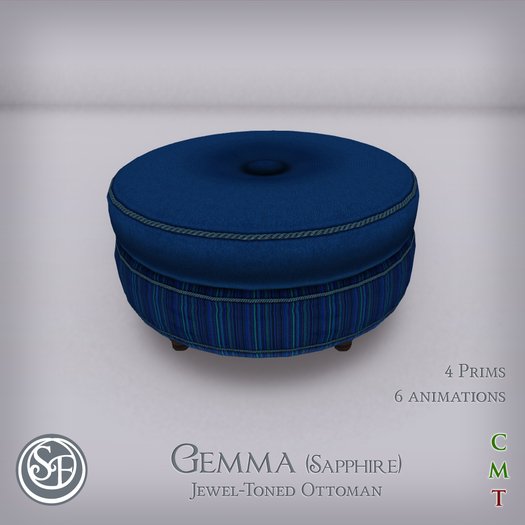 .:SF:. "Gemma" Ottoman (Sapphire)