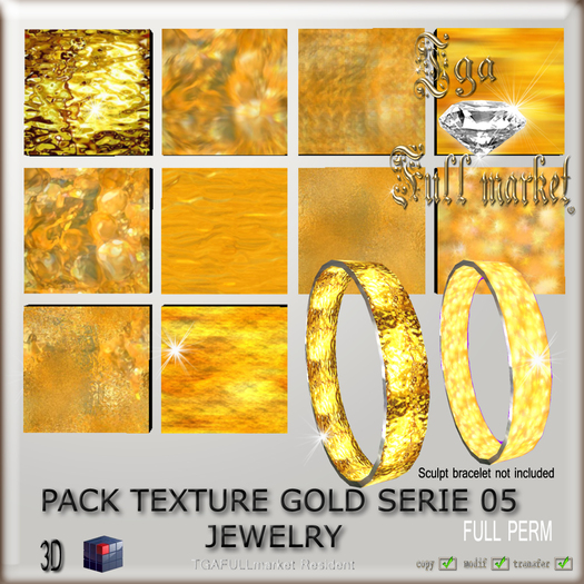PACK TEXTURE GOLD SERIE 05 JEWELRY