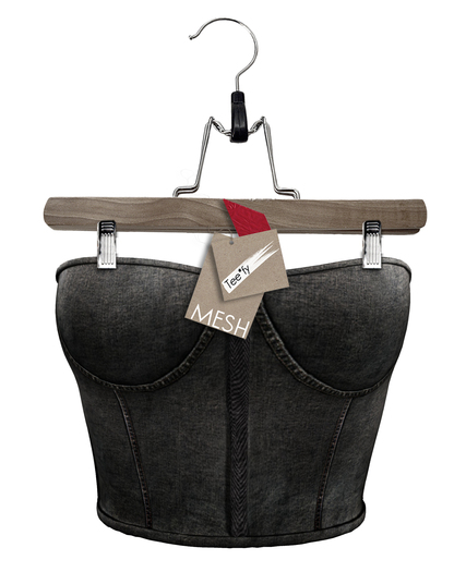 Tee*fy Mini Corset Black Denim 