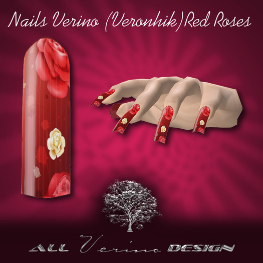 Nails Verino (Veronhik)Red Roses