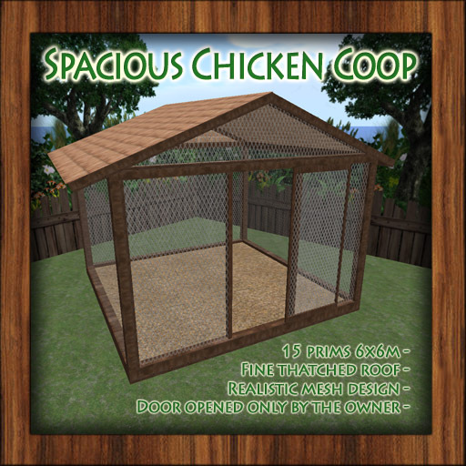 Square Chicken Coop & Ozimals Hutch S1