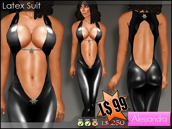 ALESSANDRA - Latex Suit BLACK