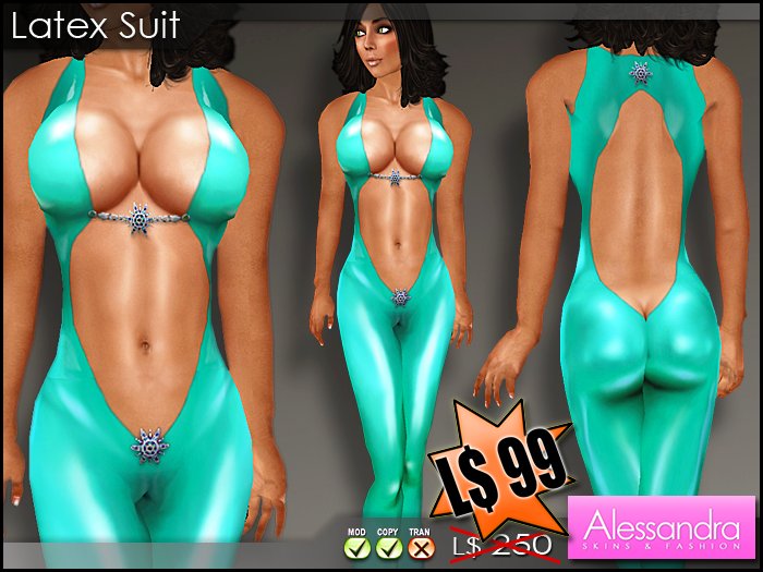 ALESSANDRA - Latex Suit MINT