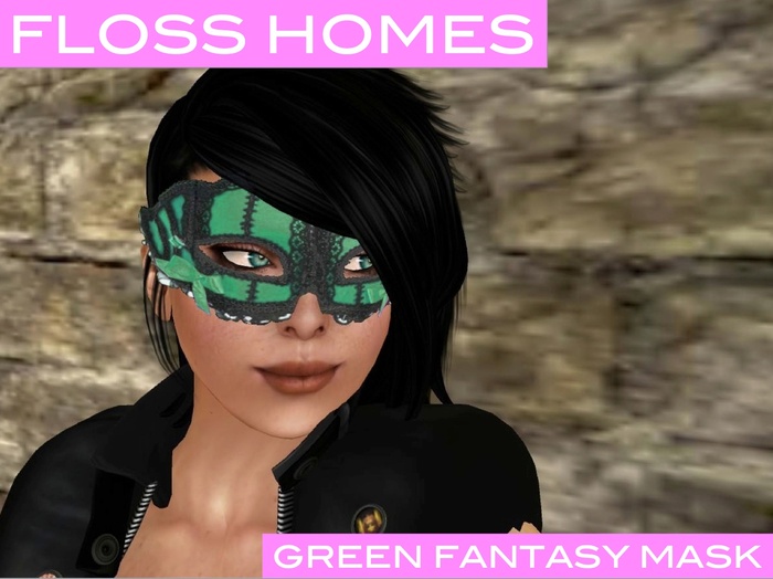 ::Floss Homes:: Green Fantasy Mask