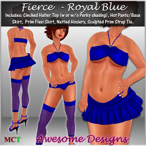 *Awesome Designs Fierce In Royal Blue