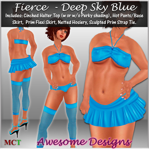 *Awesome Designs Fierce In Sky Blue