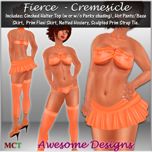 *Awesome Designs Fierce In Cremesicle