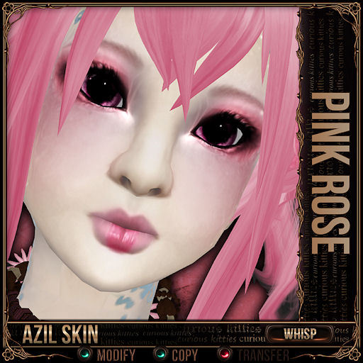 =^.^= Curious Kitties - Azil Whisp Skin - Pink Rose