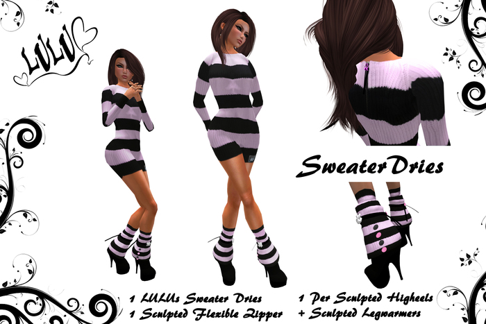 LULUs Black & Pink SweaterDries ✿