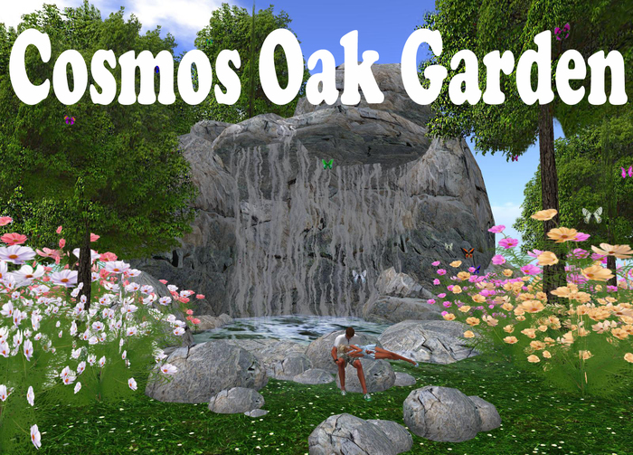 Beautiful Cosmos Oak Garden * 32 Animations * 30 Animated Butterlfies * 16 Prims * L799!!!