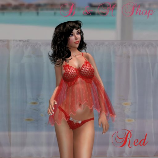 Bas Red Lovery Babydoll