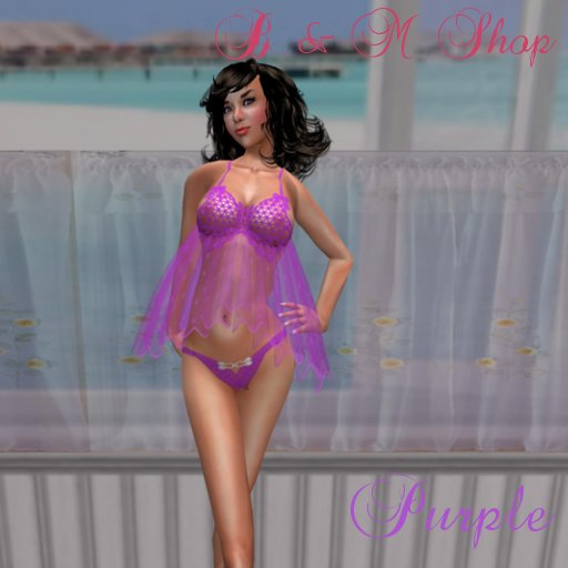 Bas Purple Lovery Babydoll