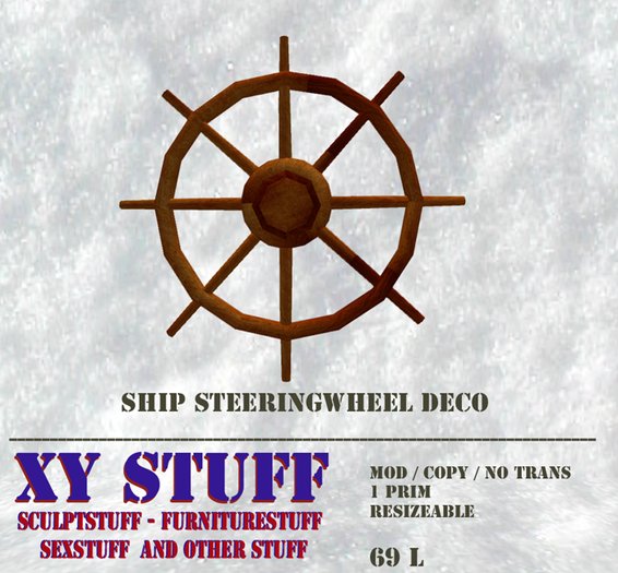 Ship steeringwheel deco